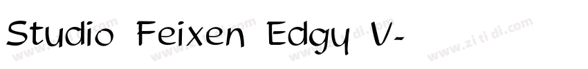 Studio Feixen Edgy V字体转换